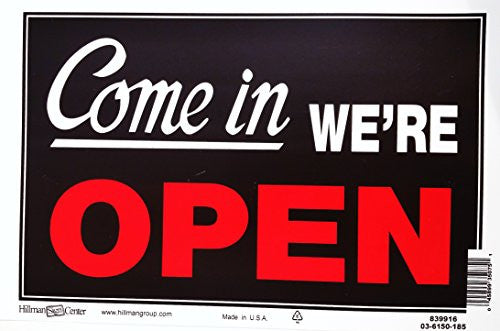 8X12 YES OPEN/SORRY CLOSE