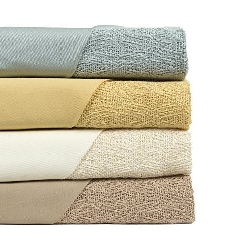 Crib Bundle (1 fitted sheet - 28x52x6" & 1 crib blanket - 35x40") - Champagne