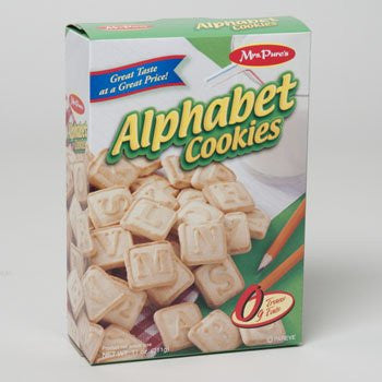 Cookies Alphabets 11 Oz Boxed Mrs. Pures