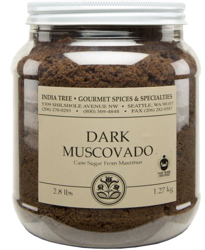 Dark Muscovado Sugar, Canister, 2.8 lb