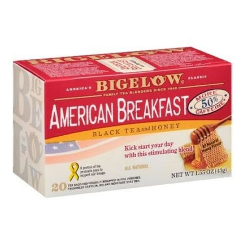 Bigelow Tea American Breakfast and Honey (20 ct)