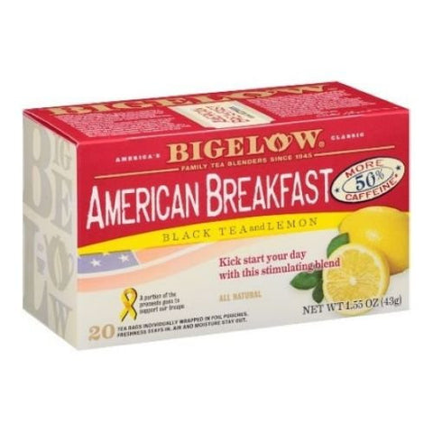 Bigelow Tea American Breakfast and Lemon (20 ct)