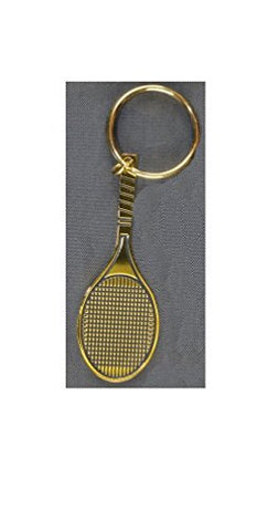 Clarke Tennis Racquet Keyring 3 3/8" long x 1 3/16" wide