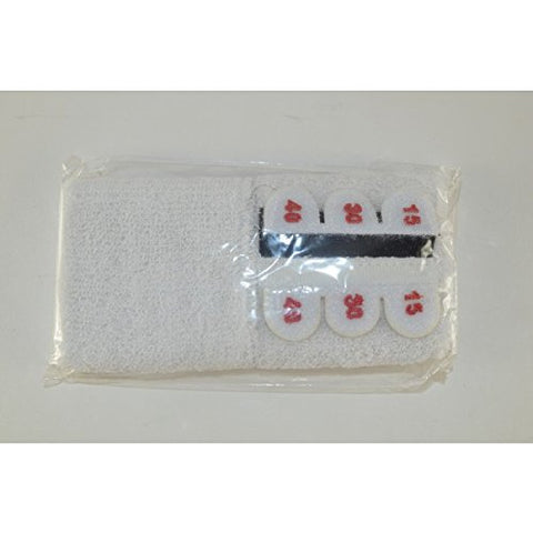 Clarke Scoreband - Terry Tennis Wristband Tab Point Scorekeeper