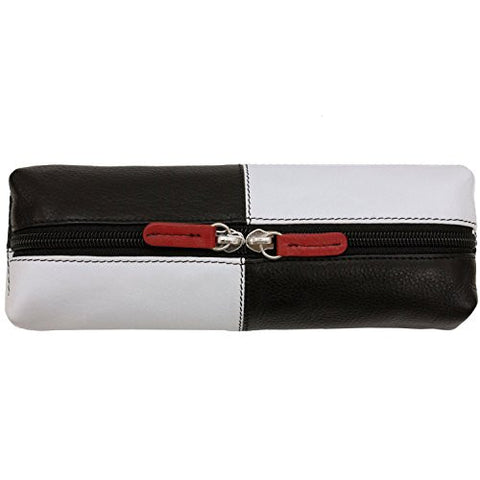Cosmetic/Pencil Case, Black/White/Red