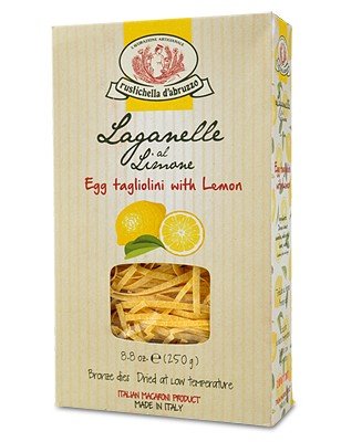 Flavored Egg Pasta inBoxes, Egg Tagliolini with Lemon, 250 gr