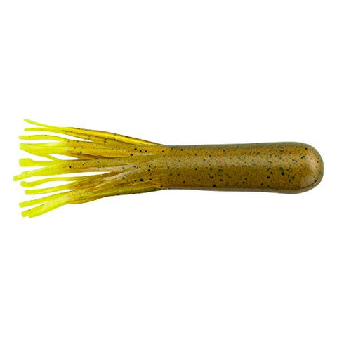 Berkley PBBPT3.5-BRGR PowerBait Power Tube, 3 1/2" 8Pk, Breen Green