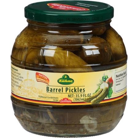 Kuhne Barrel Pickled Gherkins 34.2 oz
