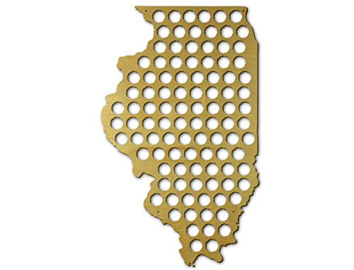Beer Cap Trap Illinois 23 in x 14 in x .25 in