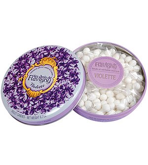 Les Anis de Flavigny Vintage Round Tin - Violet, 6.7 oz