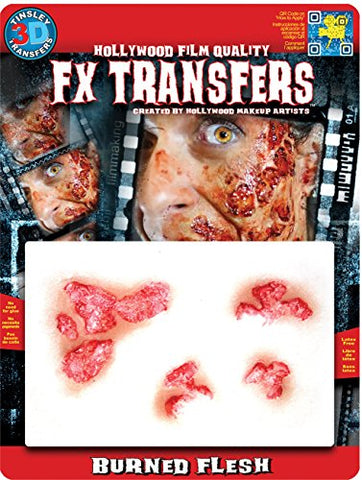 Medium 3D FX Transfers, Burned Flesh
