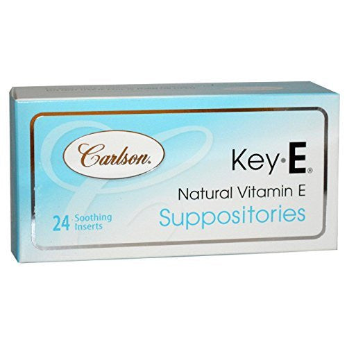 Carlson Key-E Suppositories, 24 ct