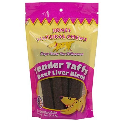 Jones Natural Chews, Tender Taffy Beef Liver Blend - 8 oz