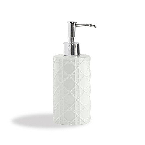 Rattan: Lotion Dispenser, (Porcelain)