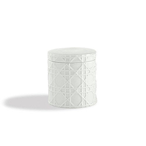 Rattan: Cotton Jar, (Porcelain)