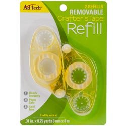 Ad-Tech  - Crafter's Tape Removable Glue Refill, .31"X315" (4 Packs)