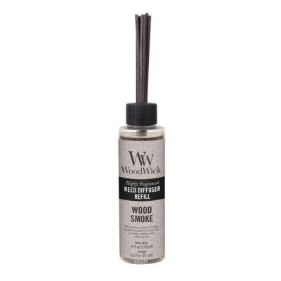 WoodWick Wood Smoke 4.0 oz Reed Refill, 1.88” x 1.63” x 8.25”
