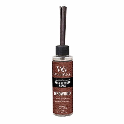 WoodWick Redwood 4.0 oz Reed Refill, 1.88” x 1.63” x 8.25”