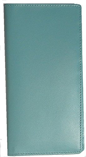 Checkbook With Pen Holder, Turquoise