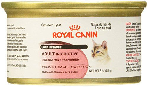 Feline Health Nutrition Adult Instinctive Canned Cat Food, Loaf in Sauce, 3 oz
