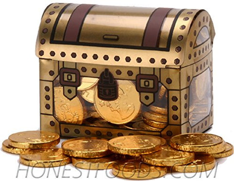 Treasure Chest with 80+ Chocolate Gold Coins 9.5oz