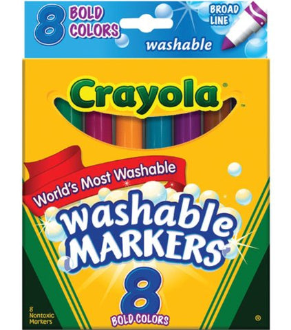 8 ct. Ultra-Clean Washable Bold, Broad Line, Color Max Markers