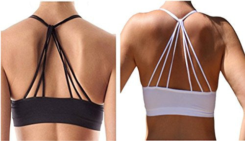 Seamless Strappy Back Halter Bralette - Black and Seamless Strappy Bac –  Capital Books and Wellness