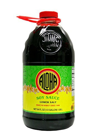 Aloha Soy Sauce Low Salt - 64 oz