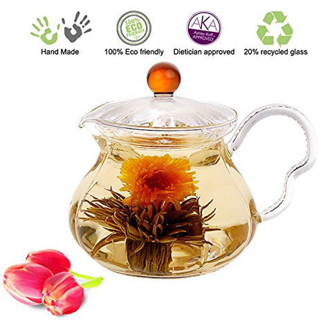 Teapot-Fairy (with a glass strainer) 20 oz, amber (not in pricelist)