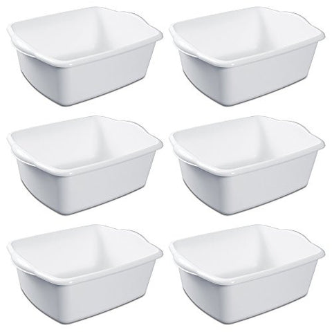 12 Quart / 11.4 Liter Dishpan White