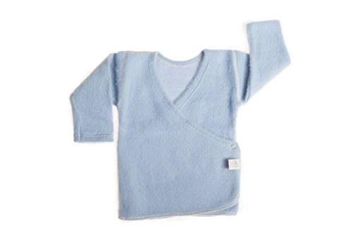 Lanacare Baby Sweater in Organic Merino Wool - Light Blue, 86 (1-2 yrs)