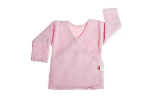 Lanacare Baby Sweater in Organic Merino Wool - Soft Pink, 50 (0-3 months)