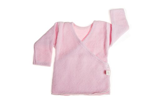 Lanacare Baby Sweater in Organic Merino Wool - Soft Pink, 62 (3-6 months)