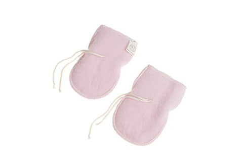 Lanacare Baby Mittens in Organic Merino Wool - Soft Pink, 74 (4-12 months)