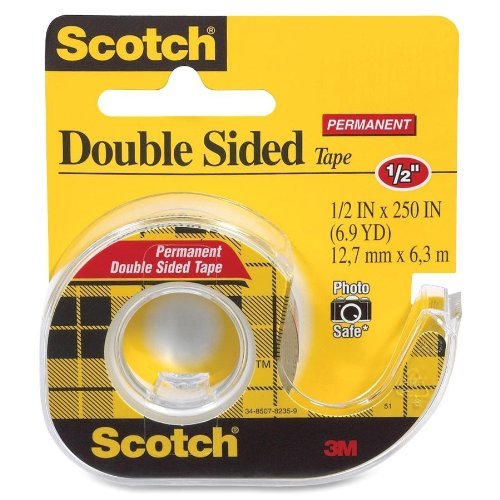 Scotch Double-Sided Tape 1/2"x250"