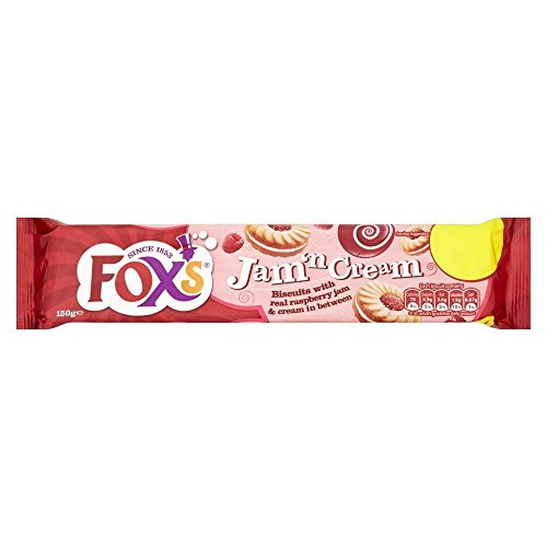 Fox's Jam 'n Cream Raspberry & Vanilla 5.2oz (150g)