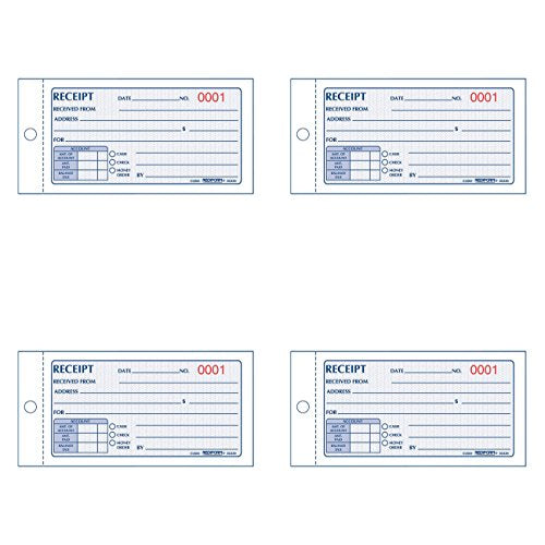 REDIFORM MONEY RECEIPT BOOK, 50 Duplicates (2 3/4" x 5")