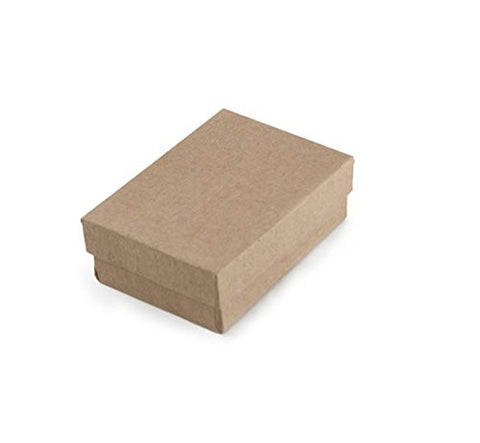 Cotton Filled Kraft Box, 3.25" x 2.25"x 1"
