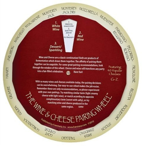 Wine & Cheese Pairing Wheel