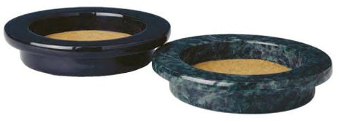 Grande Wine Bottle Coaster, Black Marble