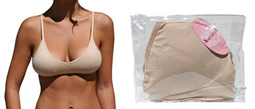Anemone Popular Deep V neck Bra and Adjustable Straps (Nude)