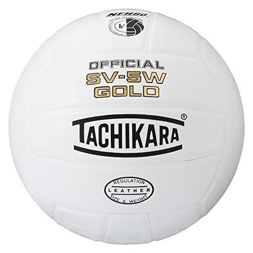 Tachikara SV5W Gold Competition Premium Leather Volleyball by Tachikara