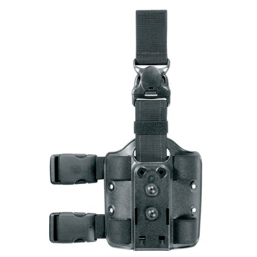 Safariland- 6005 Leg Shroud with Harness Dbl Leg Strap MDL/W Snaps No Holster Blk