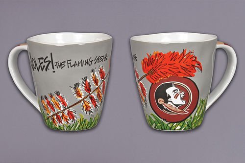 FL State Artwork Mug, 4" x 4" H 16 Oz.