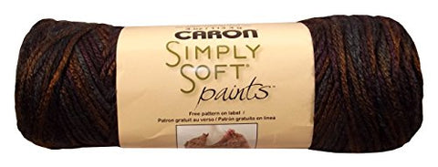Caron Simply Soft Yarn - Paints Sticks & Stones 204 Yards 4 OZ
