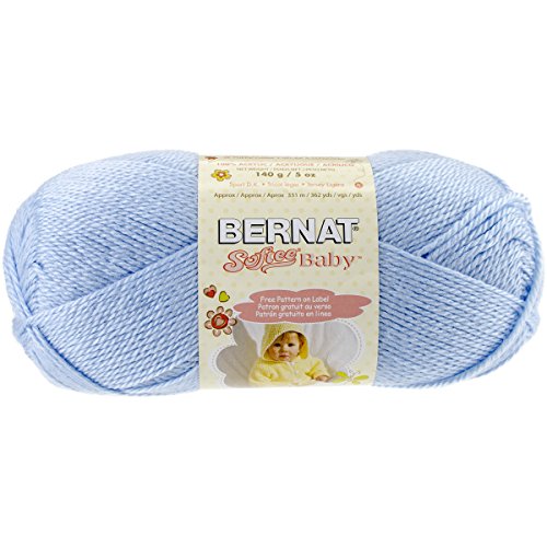 Bernat Softee Baby Yarn - Solid Pale Blue 362 Yards 5 OZ