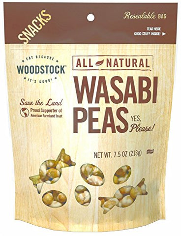 WOODSTOCK Commodities - Natural Peas, Wasabi 7.5oz