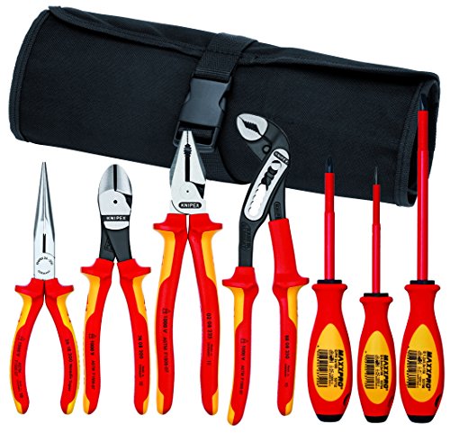 7 Pc Pliers/Screwdriver Tool Set, 1000V, Nylon Pouch (9K 98 98 27 US)