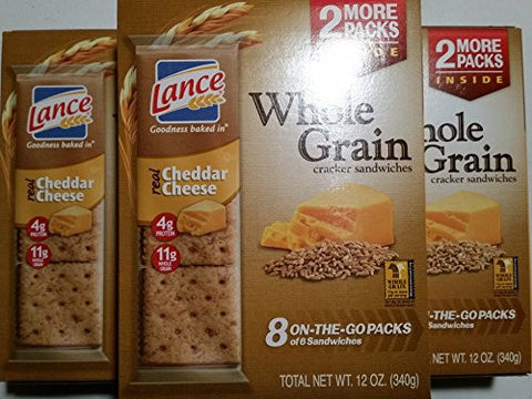 Lance Whole Grain Cheese on Wheat, 12 oz