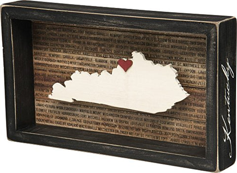 Box Sign - Kentucky 11.25" x 6.50" x 1.75"